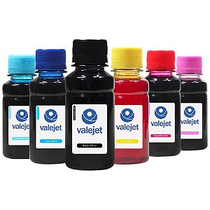 Kit 6 Tintas para Epson L810 | L-810 Bulk Ink CMYK Corante 100ml Valejet