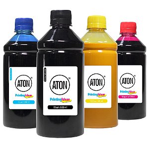 Kit 4 Tintas para HP 6978 | 6970 | 904 | 904XL CMYK Aton Pigmentada 500ml