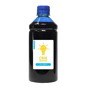 Tinta para HP GT52 Bulk Ink Cyan 500ml Corante Crie Sempre