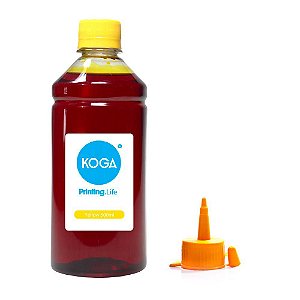 Tinta para Epson Bulk Ink L395 Yellow Corante 500ml Koga