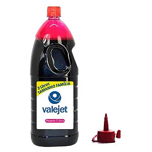 Tinta para Epson L375 EcoTank Magenta Corante 2 Litros Valejet