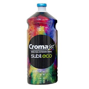 Tinta Bulk Ink Sublimática para Epson L365 Cyan 1Kg Cromajet