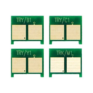 Kit 4 Chip para HP CP1025 | 126A | CE310A | CE311A | CE312A | CMYK