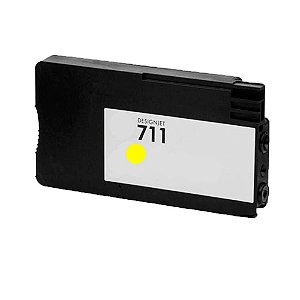 Cartucho de Tinta para HP 711 | T120 | T520 Amarelo Compatível 28ml