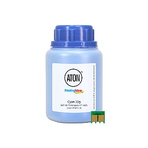 Refil de Toner ATON + Chip Para HP 130A | M177FW | M176N Cyan 35g