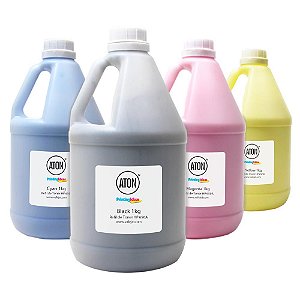 KIt 4 Refis de Toner HP CE270A | 271A | 272A | 273A | 650A | CMYK 1Kg Aton