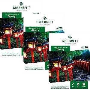 Kit Papel Fotográfico Dupla Face 230g A4 Greenbelt 3 Pacotes 20 folhas