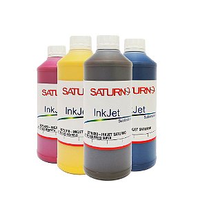 Kit 4 Tintas Saturno para Sublimação L200 | L355  1 Litro CMYK