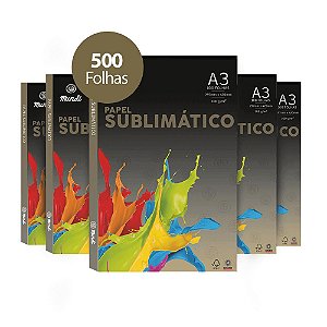 Papel para Sublimação Mundi Globinho A3 100g Pacote com 500 folhas