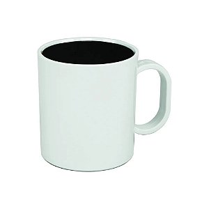 CANECA PRETA DE POLIMERO 130G PARA SUBLIMACAO