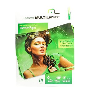 Papel Transfer para Tecido Multilaser A4 130g 10 Folhas