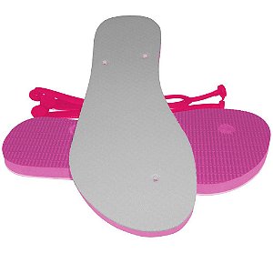 Chinelo para Sublimação Infantil Pink nº 25/26