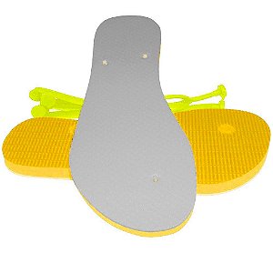 Chinelo para Sublimação Masculino Amarelo nº33/34