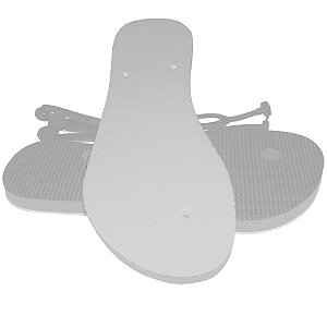 Chinelo para Sublimação Masculino Branco nº41/42