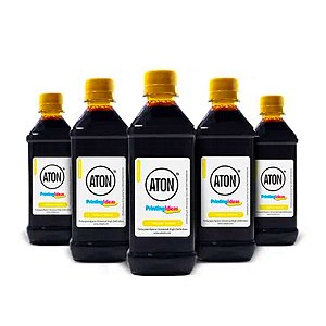 Kit 5 Tintas para Epson Universal High Definition ATON yellow corante 500ml