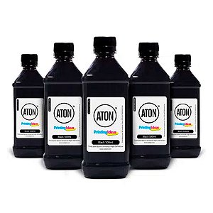 Kit 5 Tintas para Epson Universal High Definition ATON Black corante 500ml