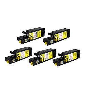 Kit 5 Toner Xerox Phaser 6010 | 6000 Yellow Compatível