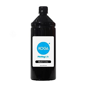 Tinta para Cartucho HP 21 Black Corante 1 Litro Koga