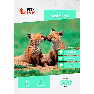 Papel para Sublimação R90 A3 110g Pacote Fox Ink 500 Folhas