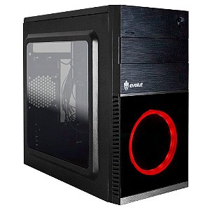 Gabinete Gamer Shin EG-804 (Cooler Vermelho) Evolut