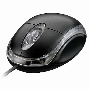 Mouse Office CM10 Preto com Fio Chinamate