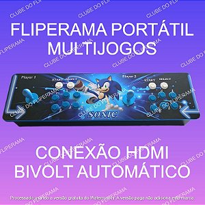 Fliperama Portátil Multijogos 2 Players