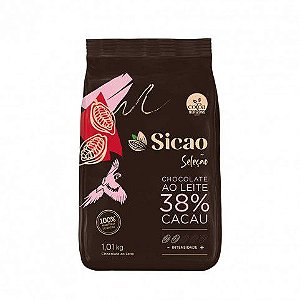 Chocolate Sicao Selecao Gotas Ao Leite 38% Pacote 1,01kg