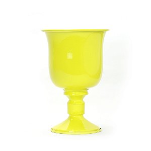 Vaso Decorativo pequeno Grego tipo-a amarelo com 1 unidade