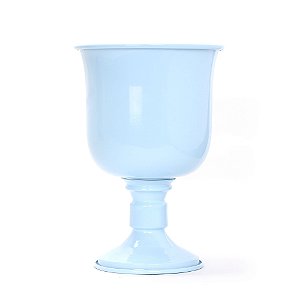 Vaso Decorativo Médio Grego tipo-a Azul Bebê com 1 unidade