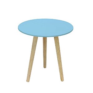 Mesa Redonda 45x45cm Decorativo Azul Bebê tipo-a com 1 unidade