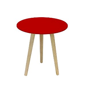 Mesa Redonda 45x45cm Decorativo Vermelho tipo-a com 1 unidade