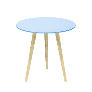 Mesa Redonda 60cm Decorativo Azul Bebê tipo-a com 1 unidade