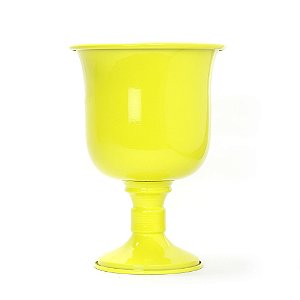 Vaso Decorativo Médio Grego tipo-a amarelo com 1 unidade