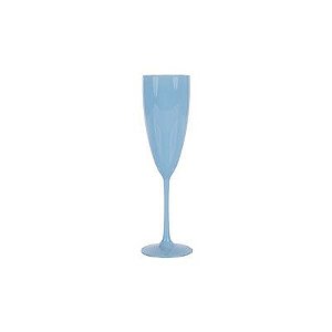 Taça Champanhe 170ml Azul Claro Solido