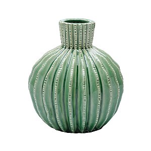 Vaso Cerâmica Cactos Verde com 1 unidade
