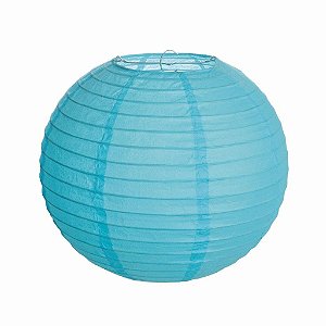 Lanterna Redonda Sem Luz Azul 35cm com 1 unidade