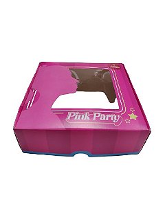 Caixa Practice com Visor Especial para 9 Doces Pink Party