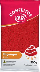 Confeito Micanga Mix 500g Vermelha