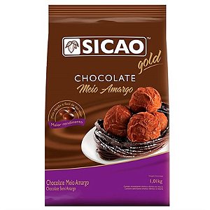 Chocolate Sicao Gold Gotas De Meio Amargo 1,01kg