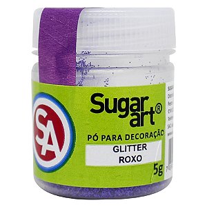 Glitter Para Decoracao Sugar Art 5g Roxo