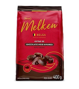 Chocolate Melken Meio Amargo Belga 400g