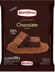 Chocolate Em Po 70% Cacau 500g Mavalerio