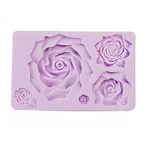 Molde de Silicone para Confeiteiro Roses Perfect