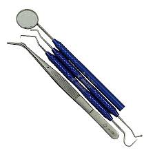 Kit Clínico Odontológico Colorido com Pinça Clínica - Ice