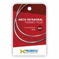 Arco Intraoral Thermo Plus Médio NiTi Ret. 0,45x0,63mm (.018"x.025")