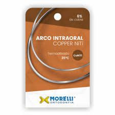 Arco Intraoral Copper NiTi 35°C Inferior Retangular 0,35X.0,63mm (.014X.025")