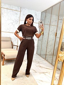 CONJUNTO DE CALÇA E BLUSA VALÉRIA