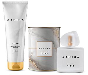 Kit Athina Perfume 100ml  e Hidratante 240ml Ciclo