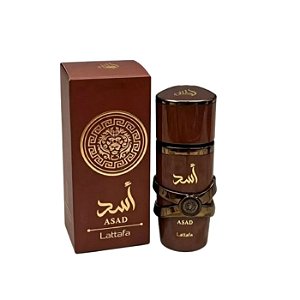 Miniatura Asad Bourbon 30ml compartilhável Lattafa Árabe