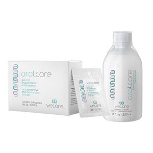 Kit de cuidados orais Wecare - Enxaguatório + gel sachês